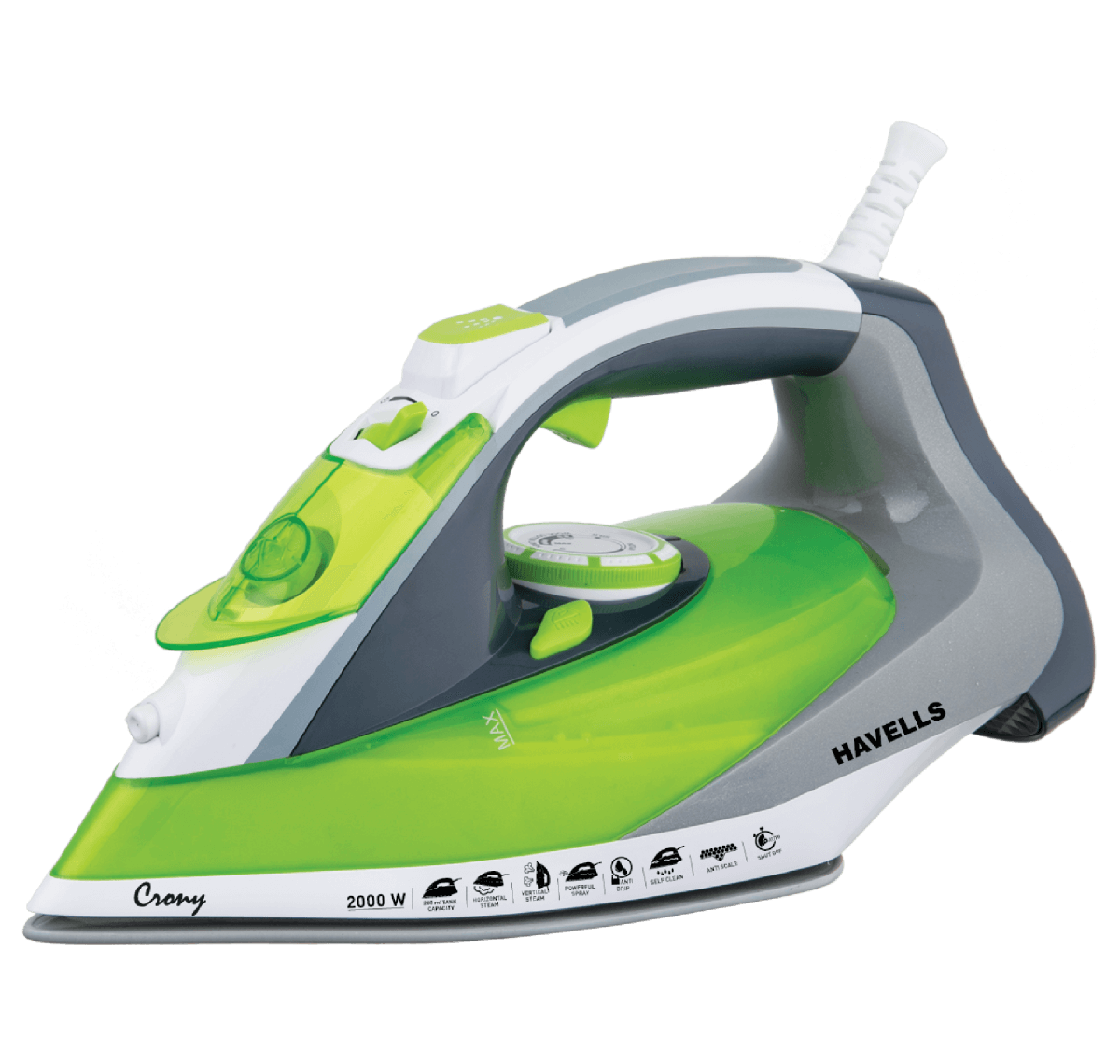 CRONY STEAM IRON 2000 W Green