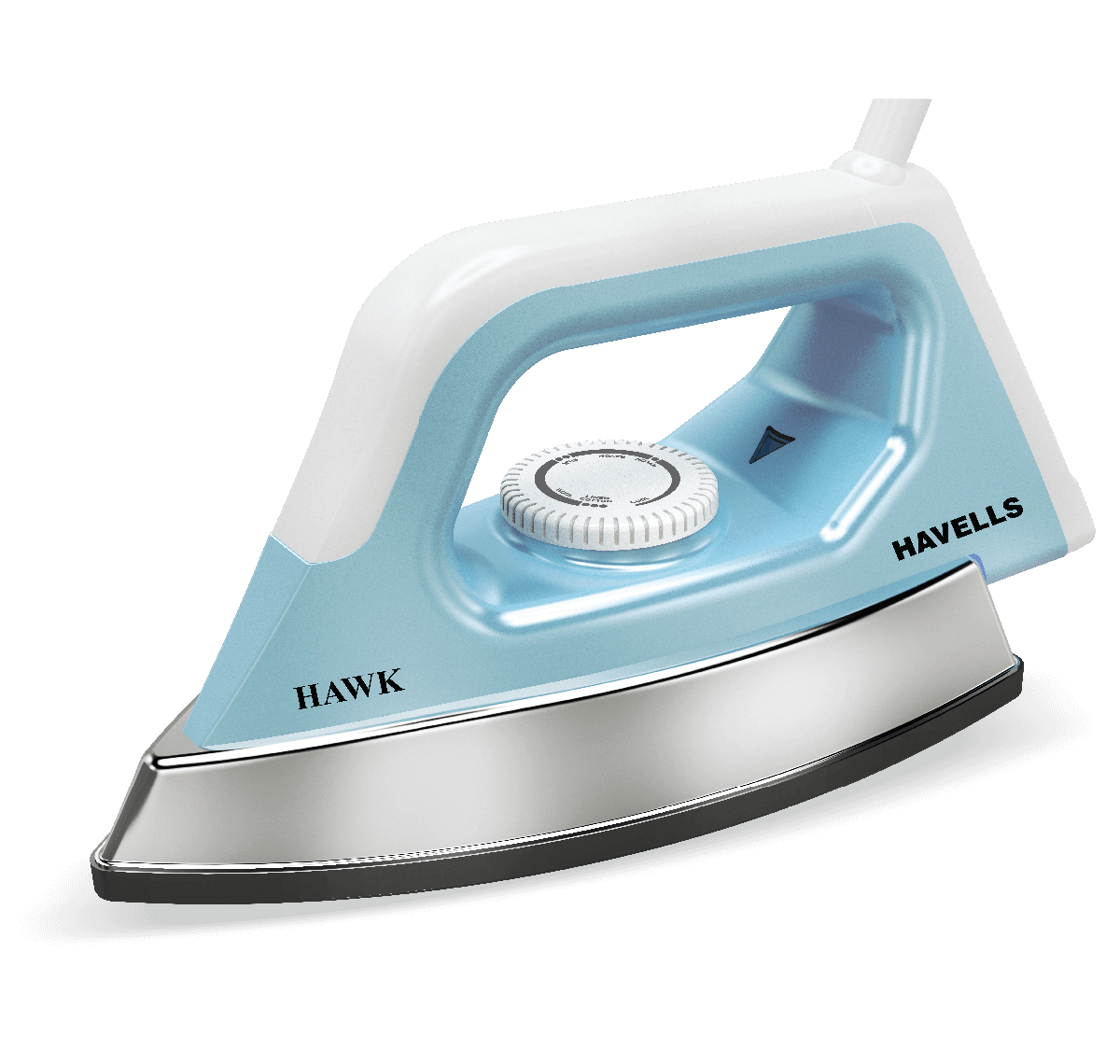 HAWK DRY IRON 1100 W, Non Stick Coated (Blue & White)