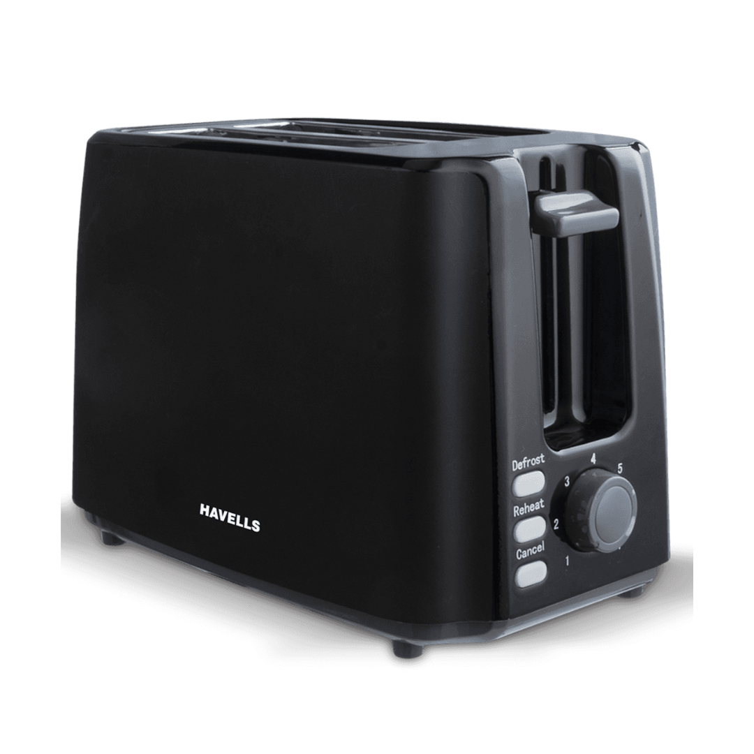 HAVELLS CRISP PLUS 2 SLICE BLACK POP UP TOASTER