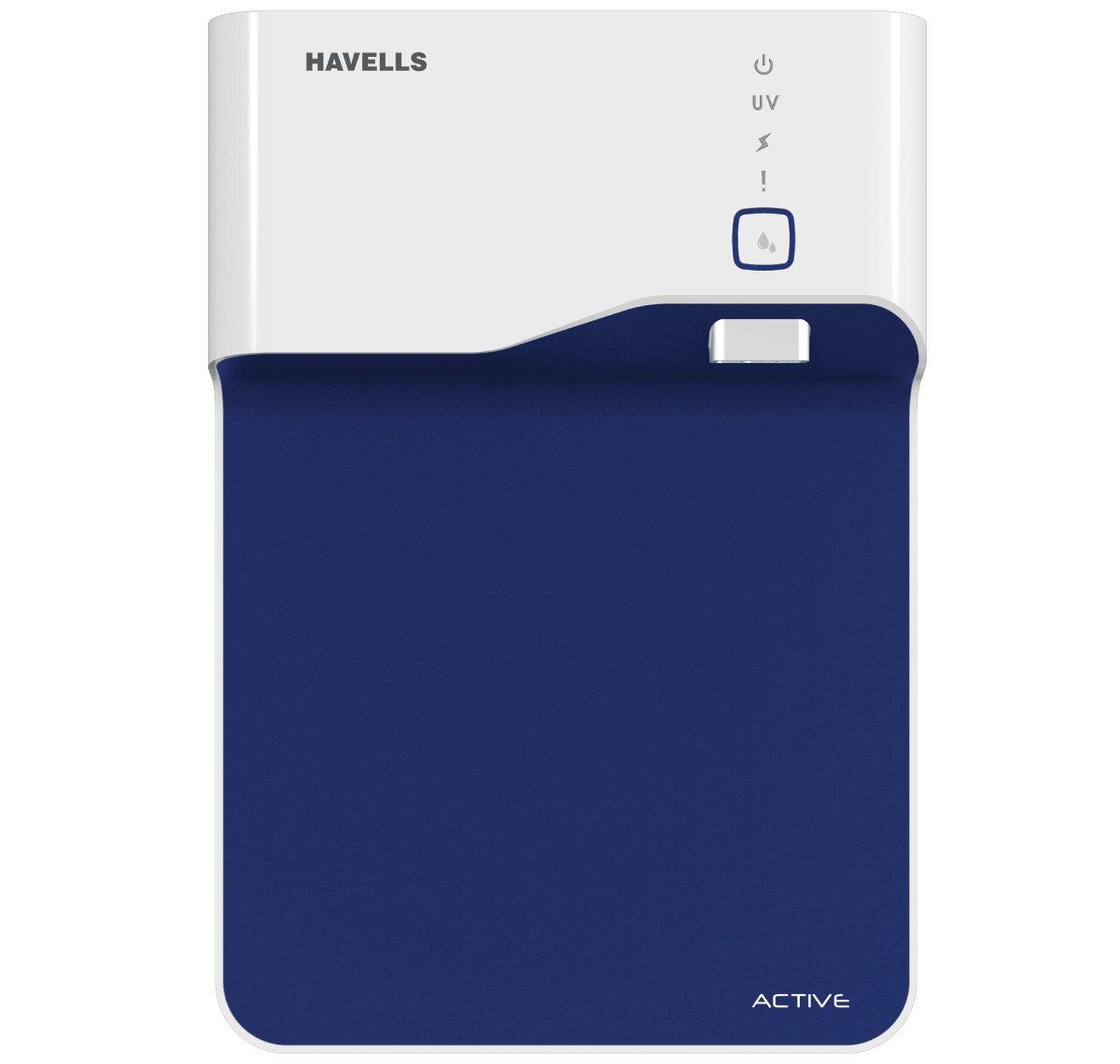 Havells Active Water Purifier with 100% UV Purification technology, powerful 3 stage Purification, Smart Alerts with Auto –energy Saver, (Blue and White) , suitable for TDS <300 ppm water